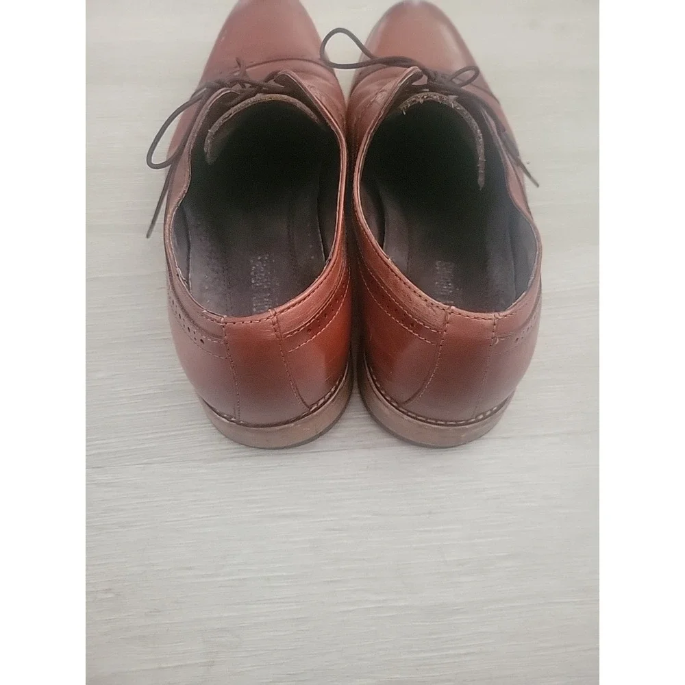 Stacey Adams Mens Dunbar 25064-221 Brown Leather‎ Oxford Dress Shoes Size 12 M
